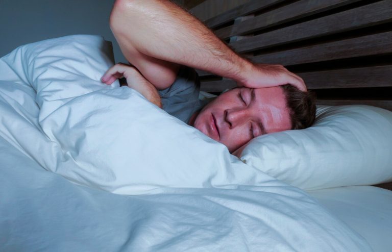suffering insomnia sleeping disorder