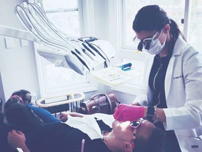 laser-dentistry Dr. Morghem performs laser procedures in office